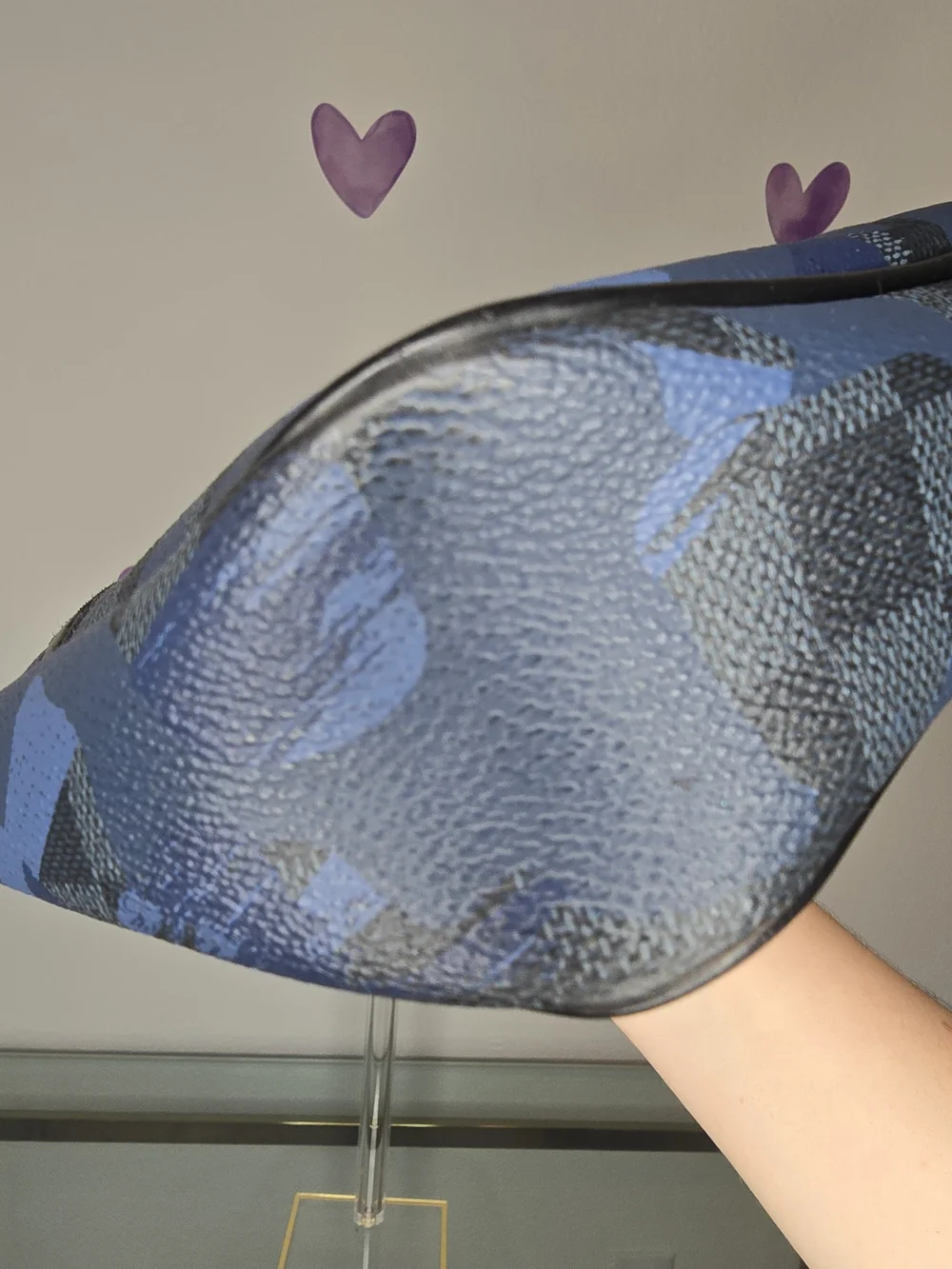 Damier Blue Camouflage Briefcase Or Documents Bag